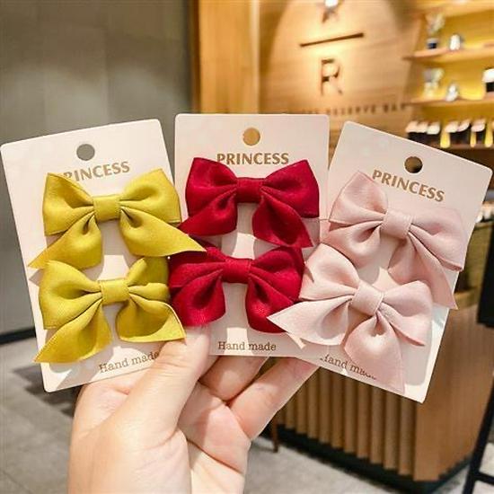 Children's Cute Red Bow Hairpin 2023 - Exquisite Princess Summer Headdress