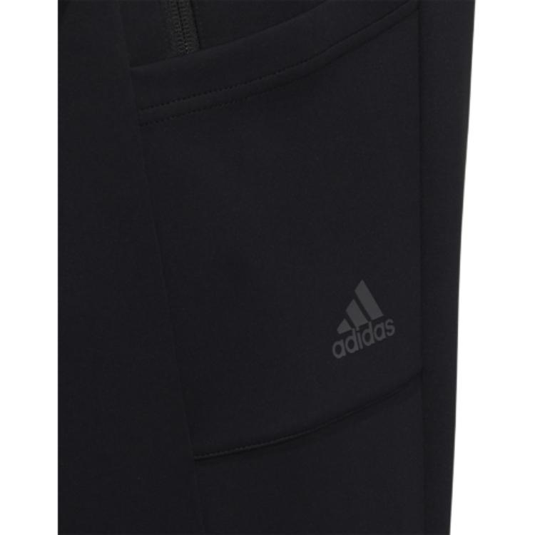Adidas Solid Color Casual Sports Pants Men Bottoms Black H39229