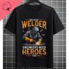 UnisexS Welder Graphic TShirt  God Guides My Hands Fashion Shortsleeve Pure Cotton Oneck Casual Humor Style Tshirt