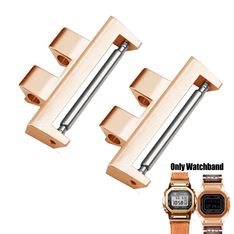 

Watchband Modification Connector For CASIO GSHOCK GMW-B5000 GM-B2100 Stainless Steel Adapter Strap 22MM Metal Accessories Black рожевий колір золота