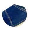 Navy Blue Suede Men's Slippers, Velvet Men's Leather Slippers 44