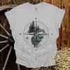 Adventure Compass T-Shirt: Nature, Wilderness, Hiking Graphic Tee