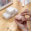 Travel Jewelry Box Mini Portable Jewellery Organizer Multi Grid Plastic Storage Case for Earrings Rings Necklaces