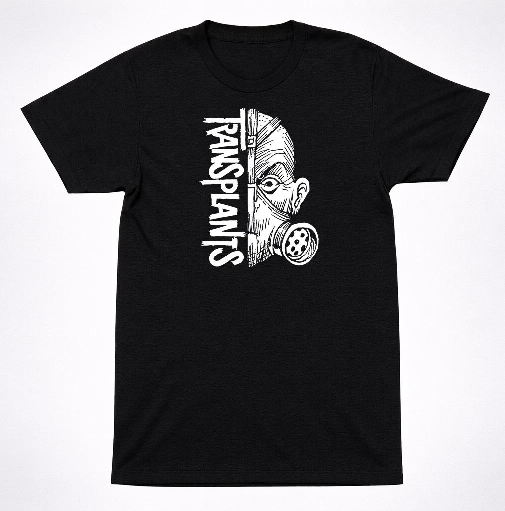 Transplants Half Gas Mask Logo Punk Street Hardcore Band Punk Rock T-Shirt S