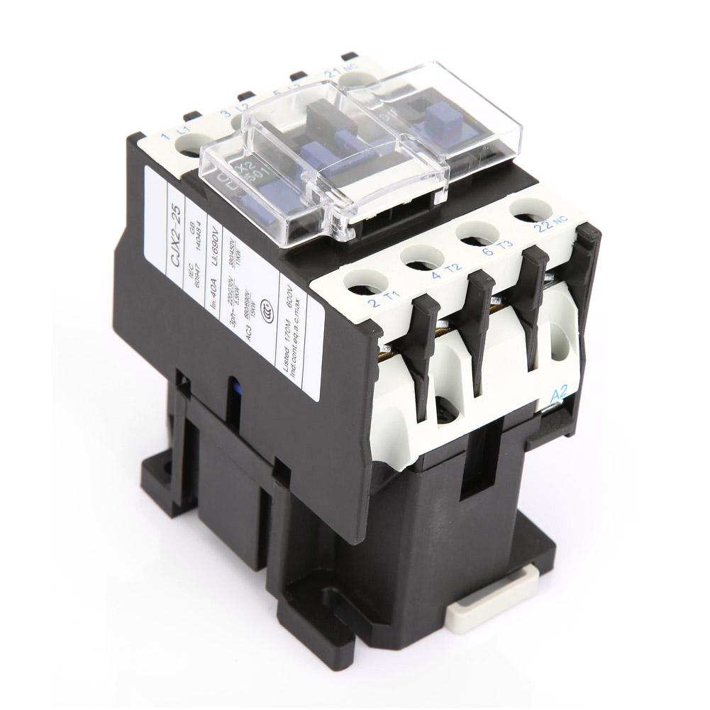 CJX2 2501 High Sensitivity Industrial Electric AC Contactor 220V 25A