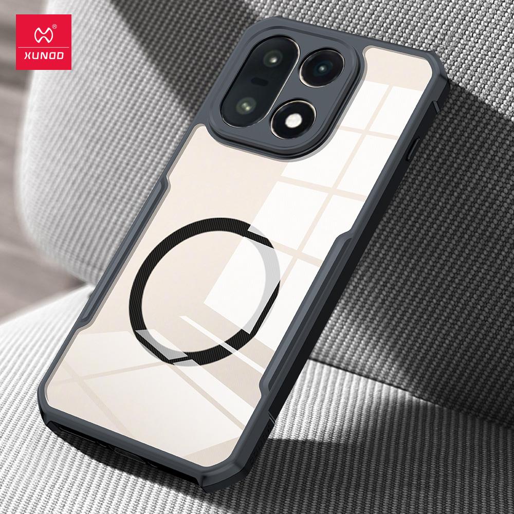 Xundd for OnePlus 15 13 13R 12 Case,Airbag Shockproof Back Transparent Phone Cover with Camera Protection,Acrylic+TPU Hybrid