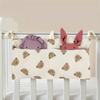 Baby Crib Storage Bag Stroller Hanging Dual Pocket Portable Multifunction Bag Toddler Diaper Storage Bag