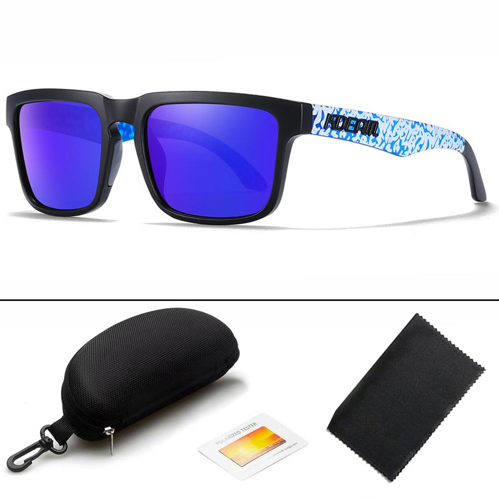 KDEAM Design New Polarized Sunglasses For Men Women Fashion Unisex Brand Trendy Outdoor Eyewear For Couple Mirror Colorful Lens