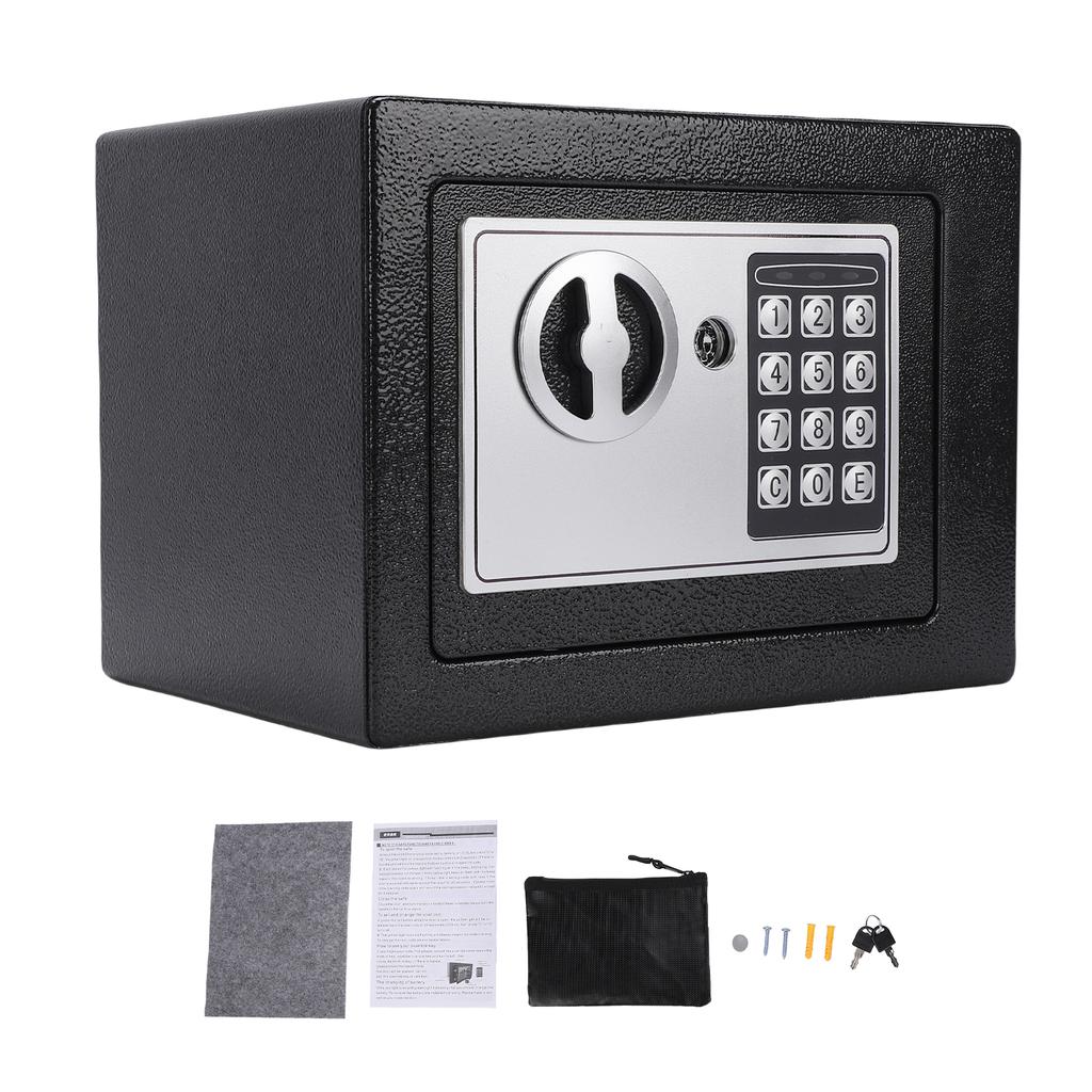 Home Safes Fireproof Waterproof Box + Document Bag with Coin Slot Keypad Digital Home Security for Documents Money Gold