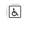 Adesivo per Auto di Alta Qualità per Accesso Disabili 13.5cm Simbolo Sedia a Rotelle Handicap Decalcomania in Vinile Resistente ai Graffi per Finestrino Auto
