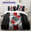 River Plate Pattern Bedding Home Decoration Birthday Gift (1 * duvet cover + 2 * pillowcase, without core)