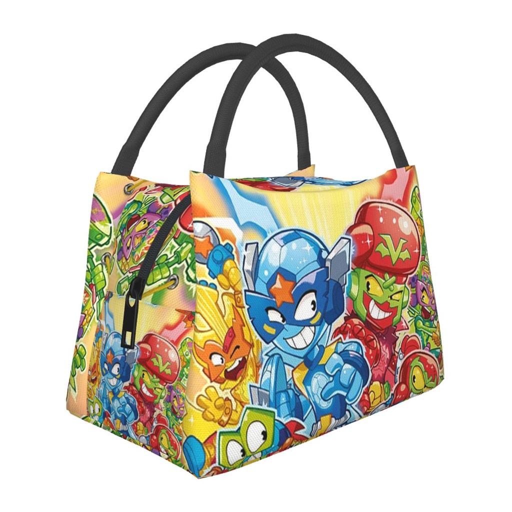Super Zings SuperThings Insulated Lunch Bag for School Picnic Storage Food Boxes Portable Container Cooler Thermal Lunch Box