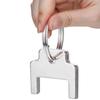Pack of 6 Restroom Dispenser Key Sturdy Stainless Steel Commercial Grade with Keychains for Maintenance Professional