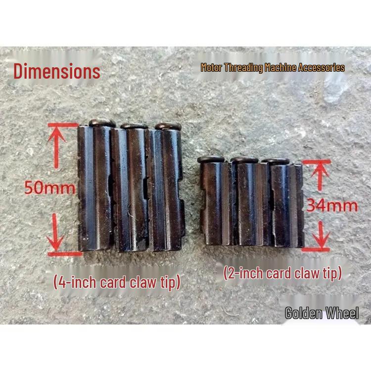 Universelles Dreibackenfutter für Nagelspitzen (2", 3", 4") - Kompatibel mit halbautomatischen elektrischen Gewindeschneidmaschinen