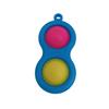 Push Bubble Toy Keychain Pendant Stress Anxiety Relief Bubble Popping Toy Bubble Squeeze Sensory Fidget Toy Party Favors