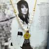 Meier Bone chain freshwater pearl pendant casualins necklace retro enamel bamboo necklace