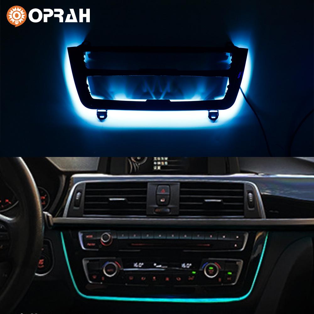 Center Console AC Panel Ambient Lamp Radio Trim Dashboard Atmosphere Light For BMW 3 4 Series 3GT M3 M4 2012 2013 2014 2015-2018