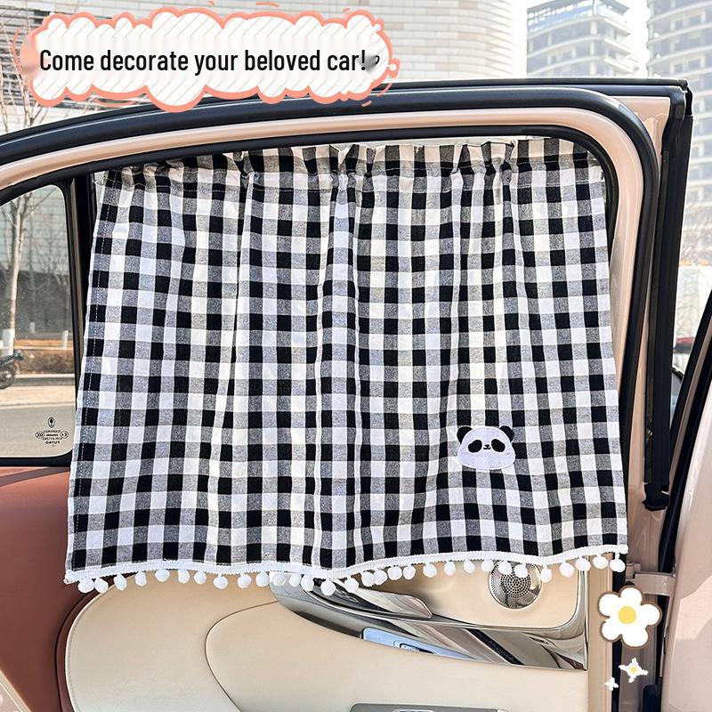 Cartoon Vehicle Sun Shade: Heat Insulation & Blackout Curtain for Baby Car Side Windows 66x46 cm чёрный