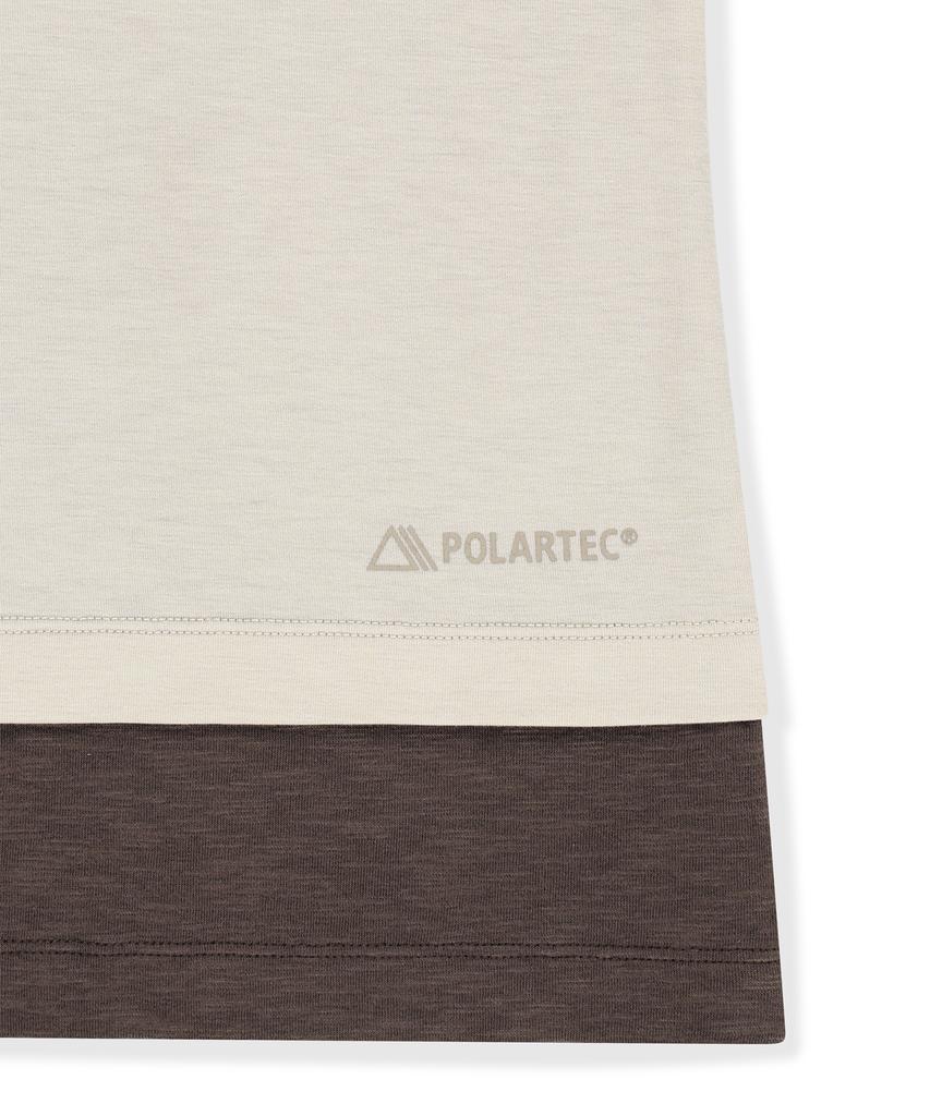 Sun Love W Polartec® Delta™ Flexair Layered Ls Tee Stone