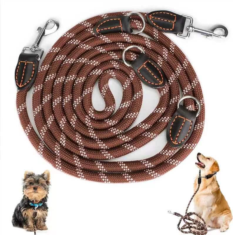 

Dual Hook Multifunctional Dog Leash – Outdoor Training & Walking Chain 1.3CM x 200CM
