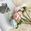 Clear Texture False Tea Rose No Watering Realistic Bridal Bouquet Faux Rose Flower