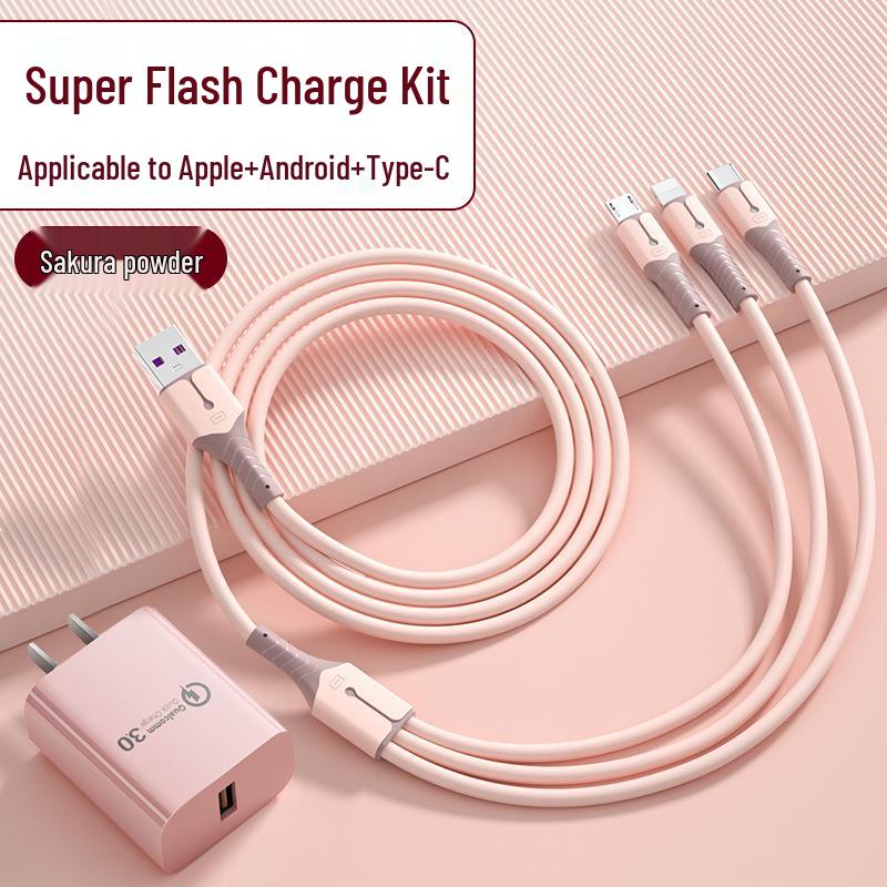 Universal 3-in-1 Multi-Function Fast Charging Cable for Cars