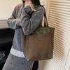 Large Capacity Casual Bag Women's New Simple Personalized Suede Handbag Niche Messenger Bag