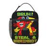 67 Six Seven 6-7 Funny Italian Brainrot Insulated Lunch Bag Food Container Portable Thermal Cooler Lunch Boxes For Travel