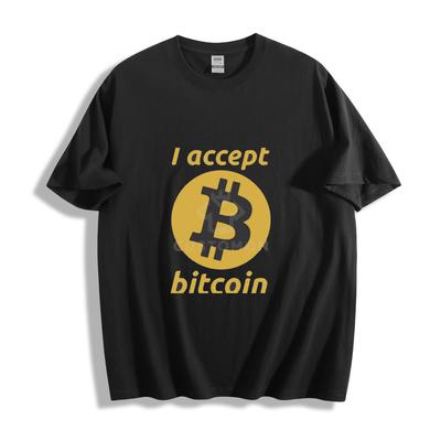Ich akzeptiere Bitcoin T-Shirt - Kühnes Krypto-Zahlungsdesign Unisex-Tee
