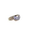 European and American Geometric Rings  Juvenile Vacuum Plated Rose Gold Fashion Color Keeping Rings