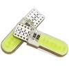 2/10PCS T10 W5W LED Bulbs Car Interior Dome Maps Trunk License Plate Lights 12V COB-12SMD 7500K White Yellow Red Blue
