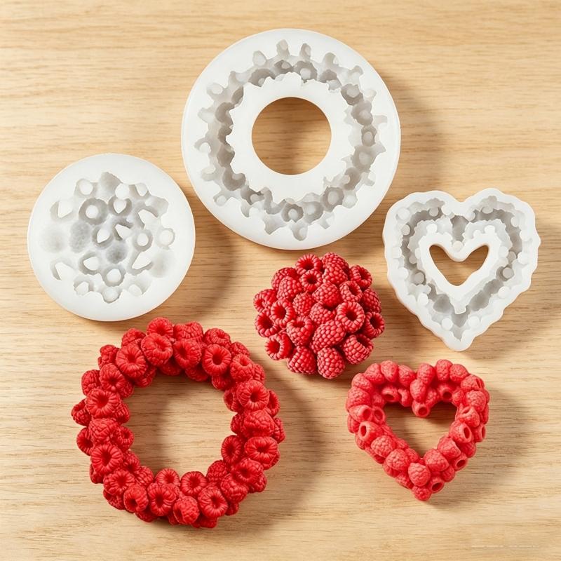 Fun Raspberry Heart Cake Mould Craft Of Silicone Great For Baking Candy Making And Craft Projects