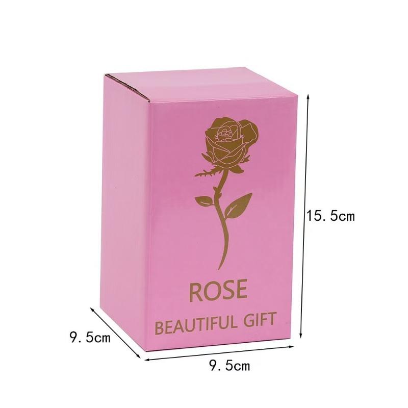 1PC New Love Lover Gift, Acrylic Cover Couple Luminous Desktop Ornament, Creative Eternal Flower Decoration