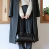 Melting Brown Women Shoulder Bag Double Pocket 4colors
