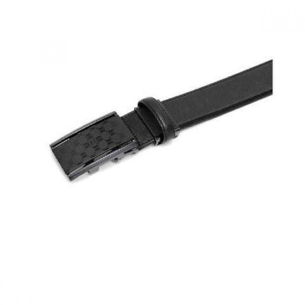 Daks Black Buckle Logo Pattern Leather Belt Dbbe1e711bk