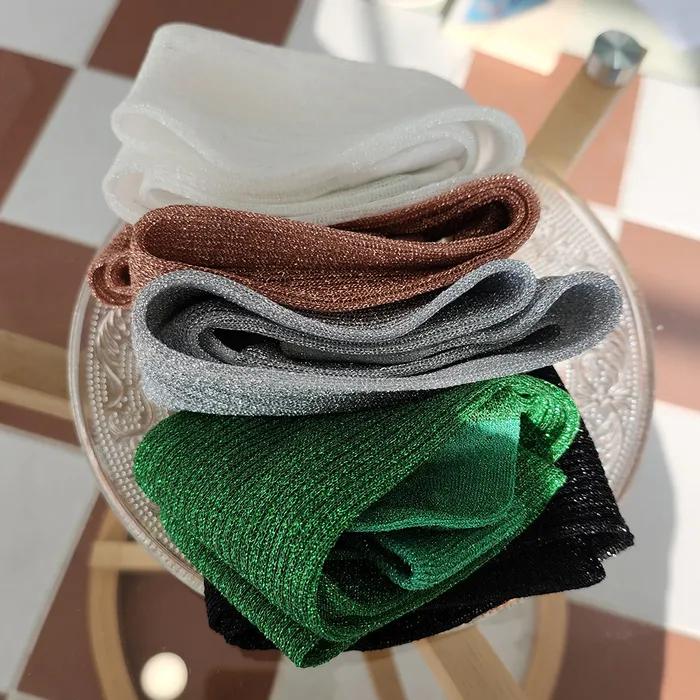 [3SET] Yves Glitter Knee Socks 5 Colors