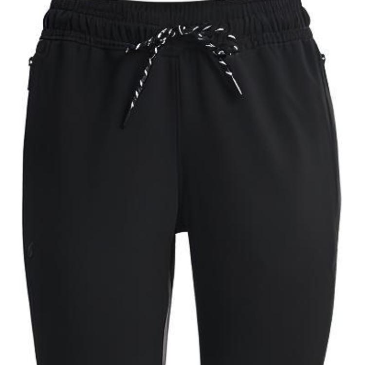 Under Armour Spliced Elastic Joggers Women Bottoms Black 1366042-001