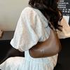 Solid Color Bowknot Underarm Bag Korean Y2K Handbag Trendy Bowknot Armpit Bag  Girls