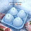 Silicone Ice Cube Tray for Hockey Puck & Tennis Ball Molds - Household Ice Cube Mold Box