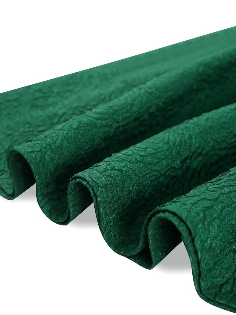 Šaty áčkového střihu se srdíčkovým výstřihem, krátkým motýlkovým rukávem, žakárové, plisované, elegantní párty šaty střední délky pro ženy, plus size večerní outfit