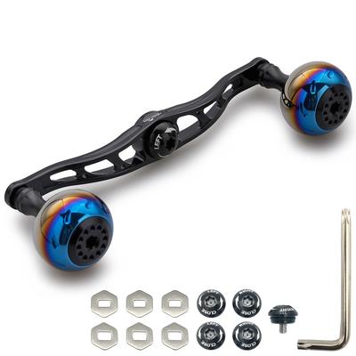 HEIGHTEN Reel Handle for Abu Garcia Universal Baitcasting Reels Aurora Series 130/120/115mm Shimano, Daiwa, (Black, 120mm) (816)