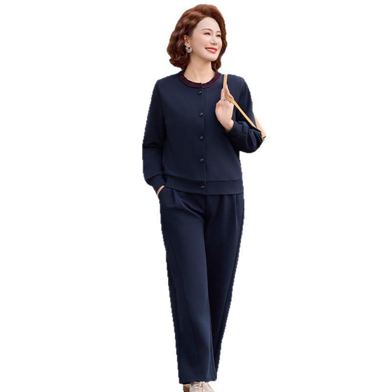 Autumn 2026 Stylish Two-Piece Suit for Middle-Aged & Elderly Women
