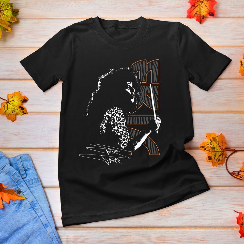 Eric Carr Music Concert Tour Heavy Cotton Black Full Size Unisex Shirt Unisex T-Shirt