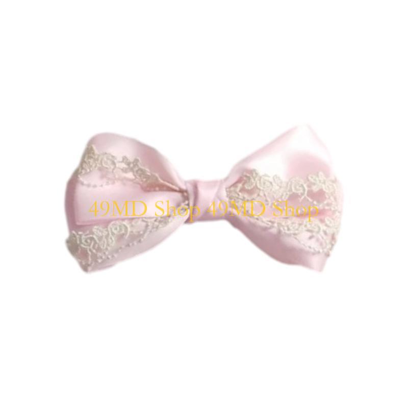 49MD Colorful Top Hat Hairpin Hair Clip Lace Ruffle Headband for Sweet Girls