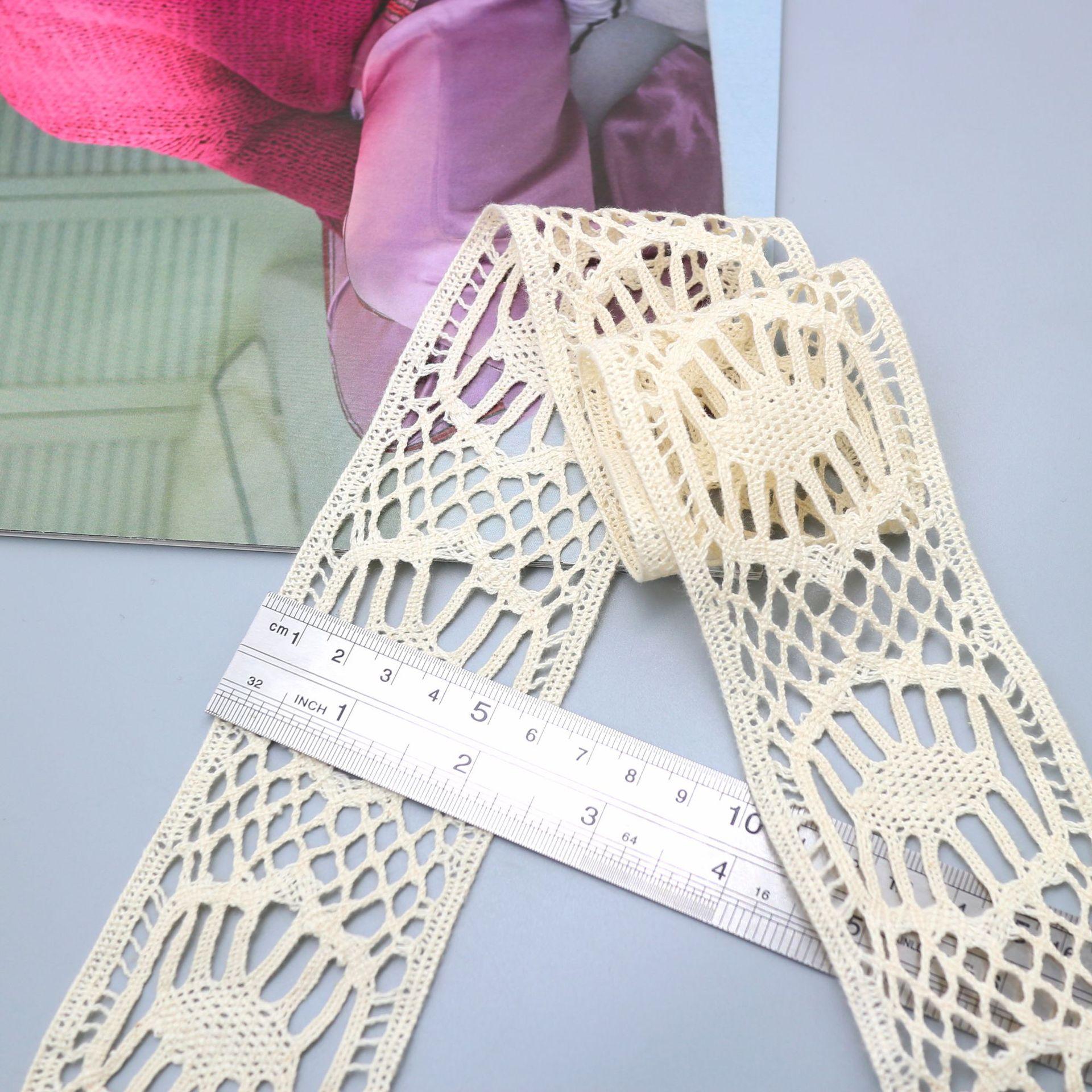 

Cotton Lace, Lace Stylish Hollow White Cotton Thread Accessories YM2407
