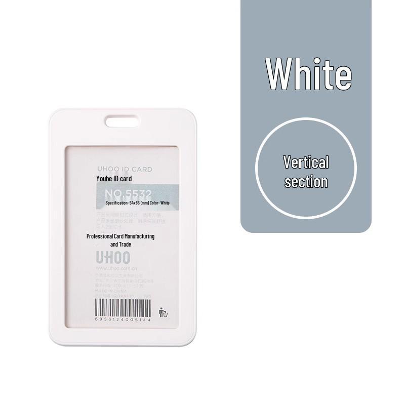 Push-Type Card Holder for ID, Access, Bus, Meal, and More (5532)