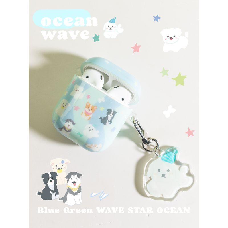 

Bluelife Original Ocean Wave Dog for AirPods Pro2 Protective Case Apple Earphone Case 2 Generation 3 Generation Earphone Case Cute Niche Style Cartoon Ocean wave Airpods pro