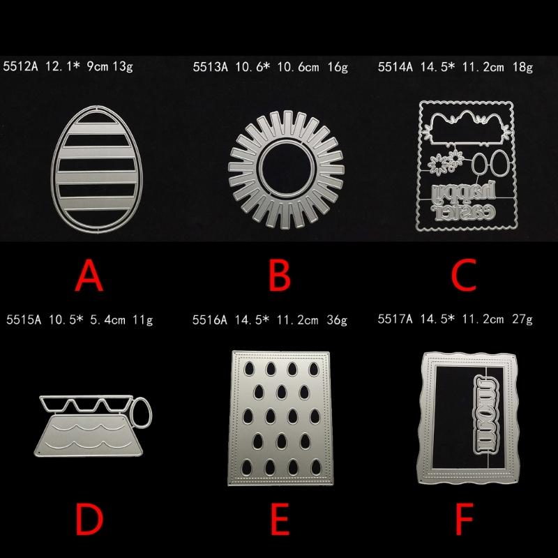 Easter Egg Bunny Metal Cutting Dies Stencils for DIY Scrapbooking Decorative Embossing Paper Cards Template Decoration