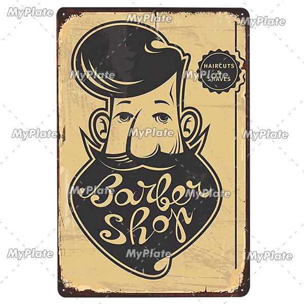 Barber Rules Metal Sign Tin Sign Vintage Decor Room Decoration Metal Plaque Man Cave Bar Sign Poster Home Decor