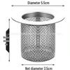 Stainless Steel Kitchen Sink Anti-Clog Filter Screen with Handle for Dishwashing & Vegetable Washing